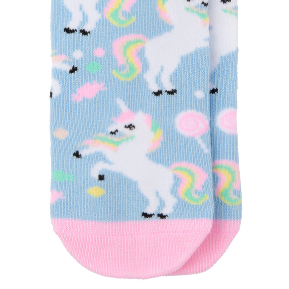 1 Paar Mädchen Socken mit Einhorn-Motiv