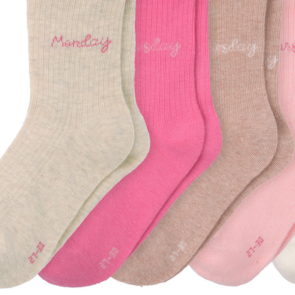 5 Paar Mädchen Socken in verschiedenen Farben