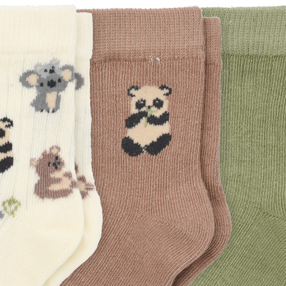 3 Paar Baby Socken mit Rippstruktur