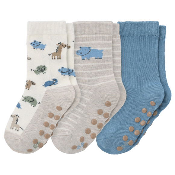 3 Paar Baby Stopper-Socken im Set