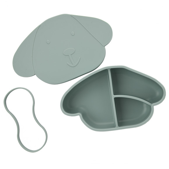 Siliconen lunchbox met deksel in hondendesign
