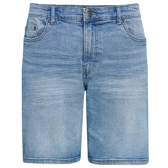 Herren Jeans-Shorts mit Used-Waschung