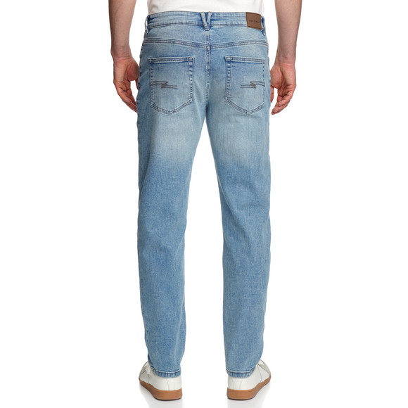 Heren relaxed jeans met used-washing
