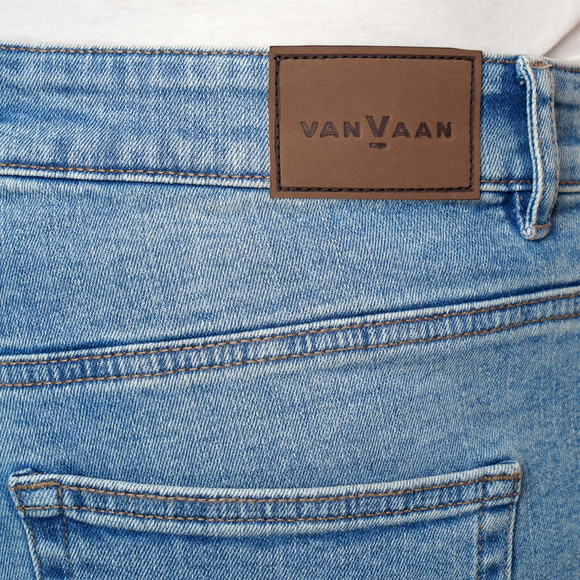 Heren relaxed jeans met used-washing