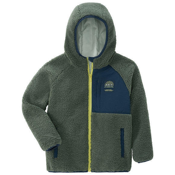 Jungen Teddyjacke mit Kapuze