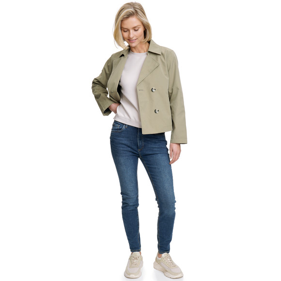 Damen Trenchjacke mit doppelter Knopfreihe