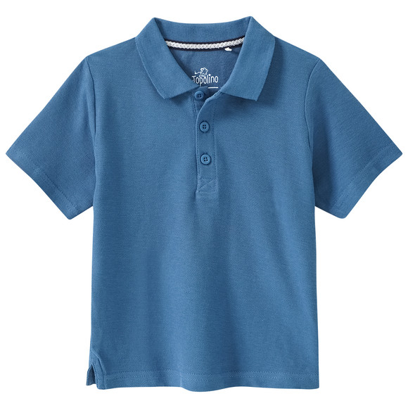 Jungen Poloshirt in Piqué-Qualität dunkelblau