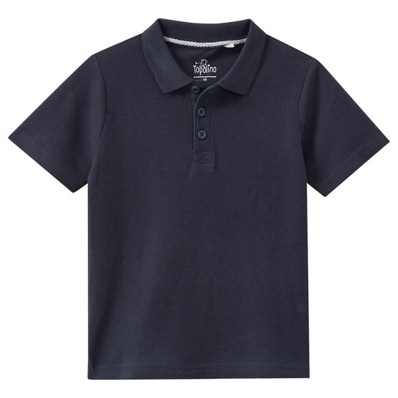 Jungen Poloshirt in Piqué-Qualität nachtblau