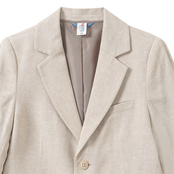 Jungen Leinen-Anzugblazer mit Reverskragen