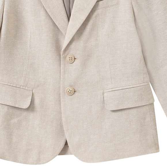 Jungen Leinen-Anzugblazer mit Reverskragen