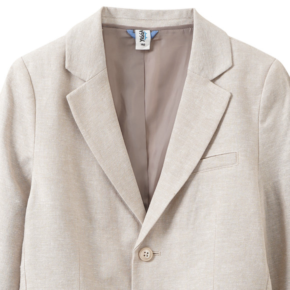 Jungen Leinen-Anzugblazer mit Reverskragen