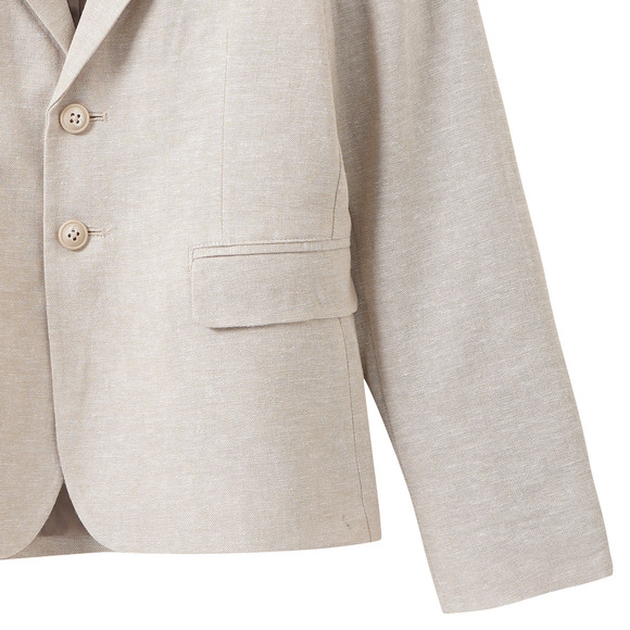 Jungen Leinen-Anzugblazer mit Reverskragen