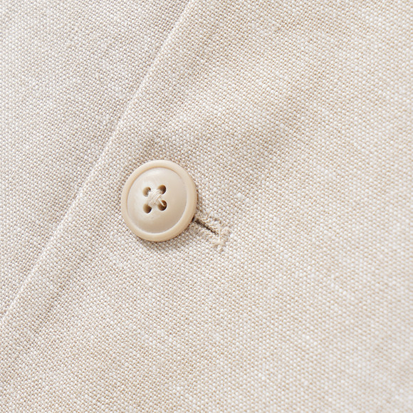 Linnen gekleed jongensvest met knopen