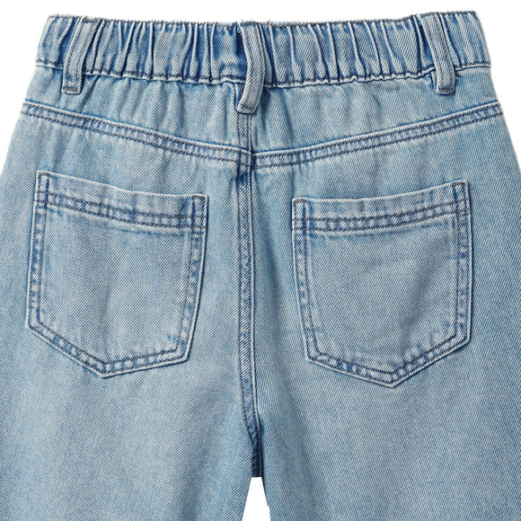 Jungen Jeans-Shorts mit Faltenwaschung