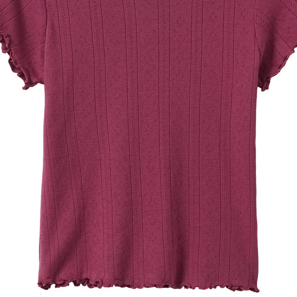 Meisjes T-shirt met ajourpatroon