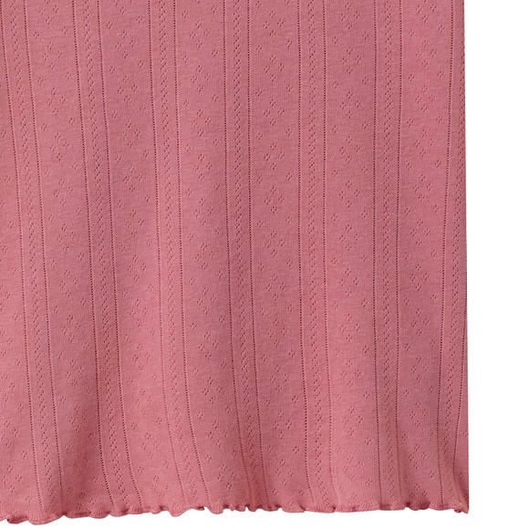 Mädchen T-Shirt mit Ajour-Muster