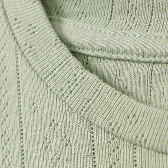 Mädchen T-Shirt mit Ajour-Muster