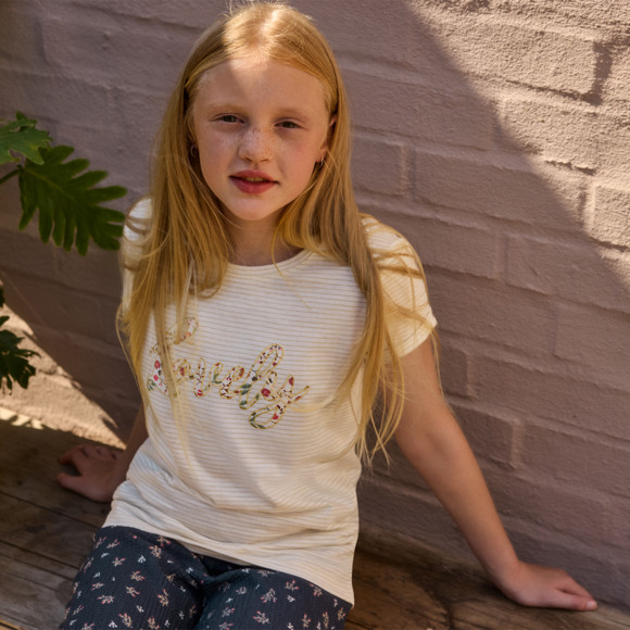 Meisjes T-shirt met strepen