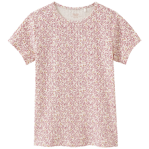Mädchen T-Shirt mit floralem Allover-Motiv