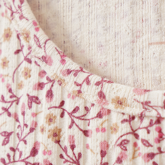 Mädchen T-Shirt mit floralem Allover-Motiv