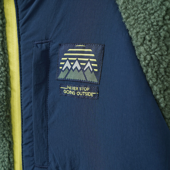 Jungen Teddyjacke mit Kapuze