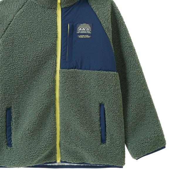 Jungen Teddyjacke mit Kapuze