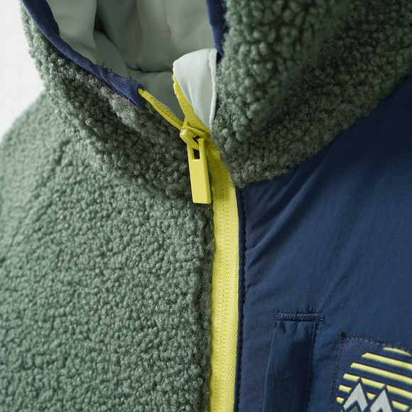 Jungen Teddyjacke mit Kapuze