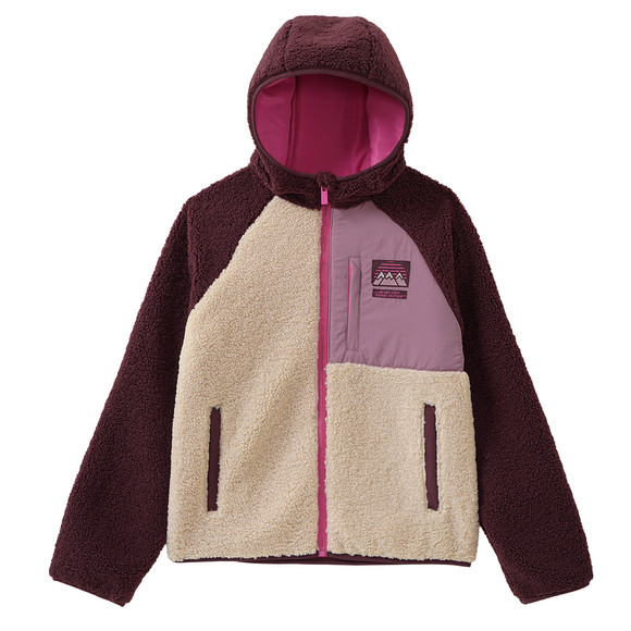 Mädchen Teddyjacke mit Kapuze