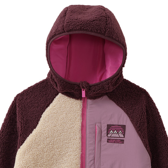 Mädchen Teddyjacke mit Kapuze