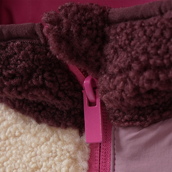 Mädchen Teddyjacke mit Kapuze