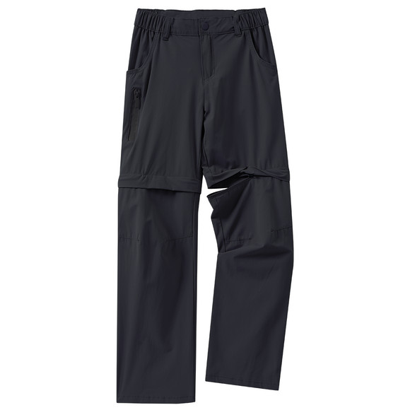Kinder Trekking-Hose mit Zippertasche schwarz