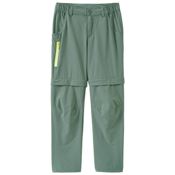 Kinder Trekking-Hose mit Zippertasche oliv