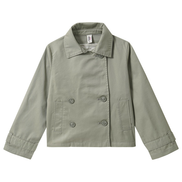 Mädchen Trenchcoat mit doppelter Knopfreihe