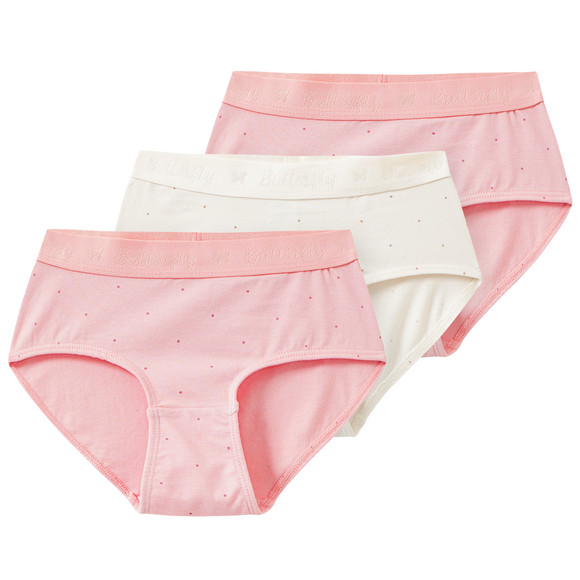 3 meisjespanty’s met geweven band