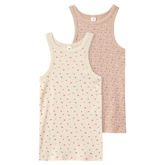 2 Mädchen Unterhemden im Set