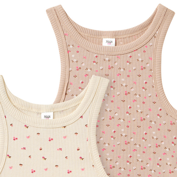 2 Mädchen Unterhemden im Set