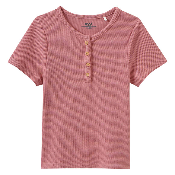 Mädchen Schlafanzug mit Waffel-Struktur