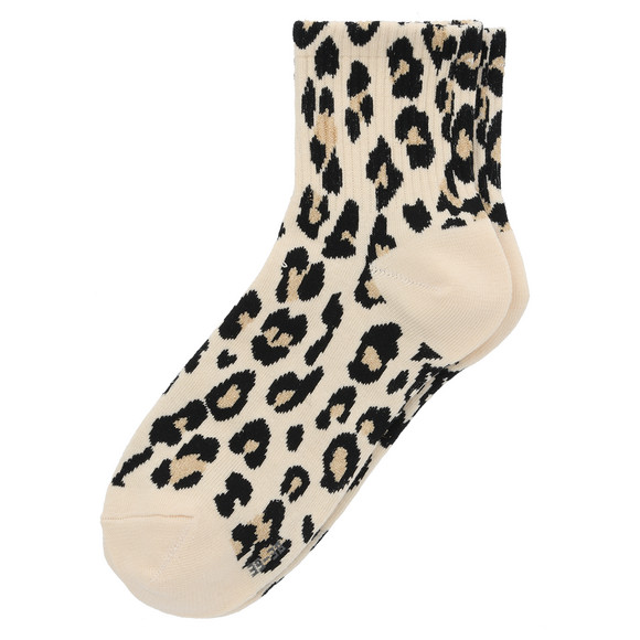 1 Paar Damen Socken mit Leo-Muster