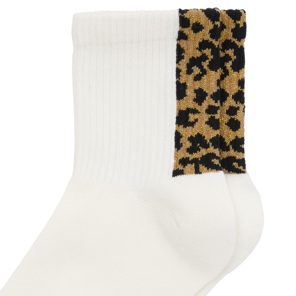 1 Paar Damen Tennissocken mit Leo-Motiv