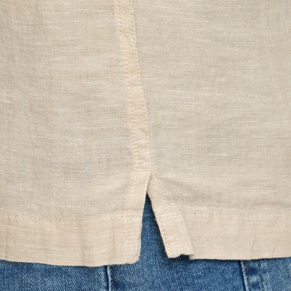 Herren Leinen-Hemd mit kurzen Ärmeln