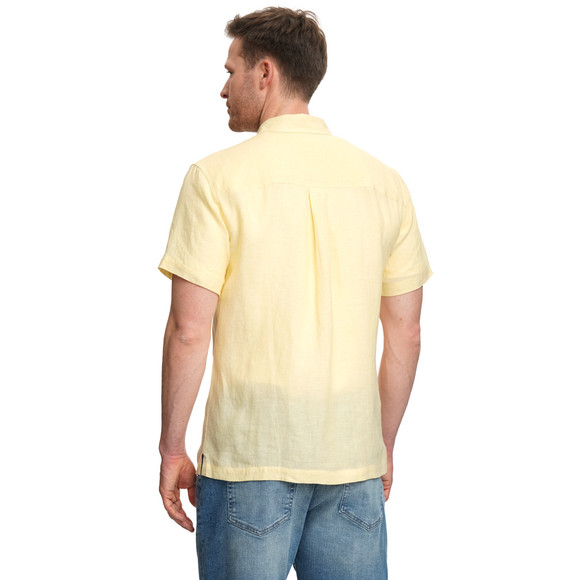 Herren Leinen-Hemd mit kurzen Ärmeln