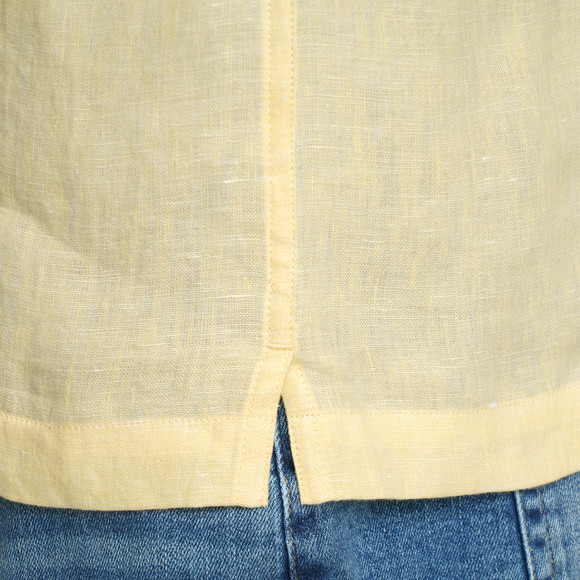 Herren Leinen-Hemd mit kurzen Ärmeln