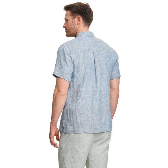 Herren Leinen-Hemd mit kurzen Ärmeln