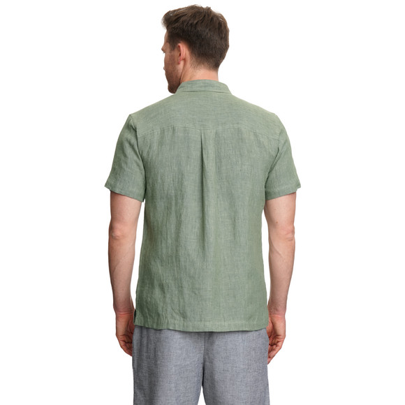 Herren Leinen-Hemd mit kurzen Ärmeln
