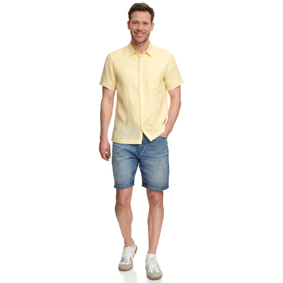 Herren Regular-Jeansshorts in Denim-Optik