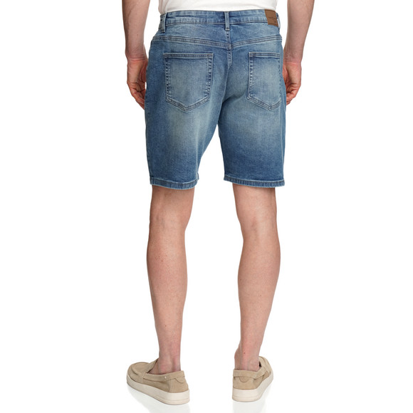 Herren Regular-Jeansshorts in Denim-Optik