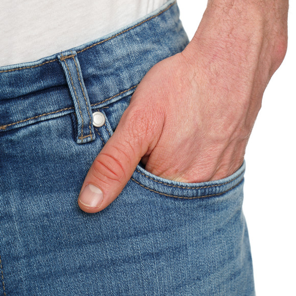 Herren Regular-Jeansshorts in Denim-Optik