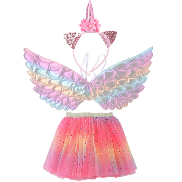 Kostüm-Set Einhorn 3-teilig