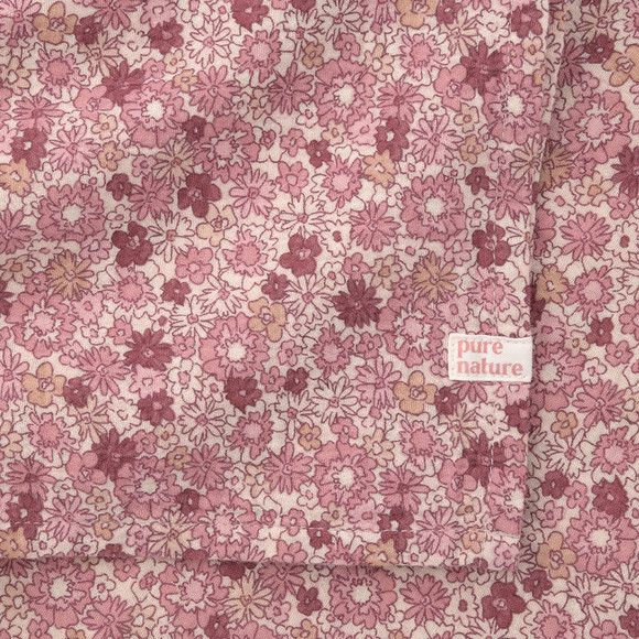 Mädchen Musselintuch mit Blümchen