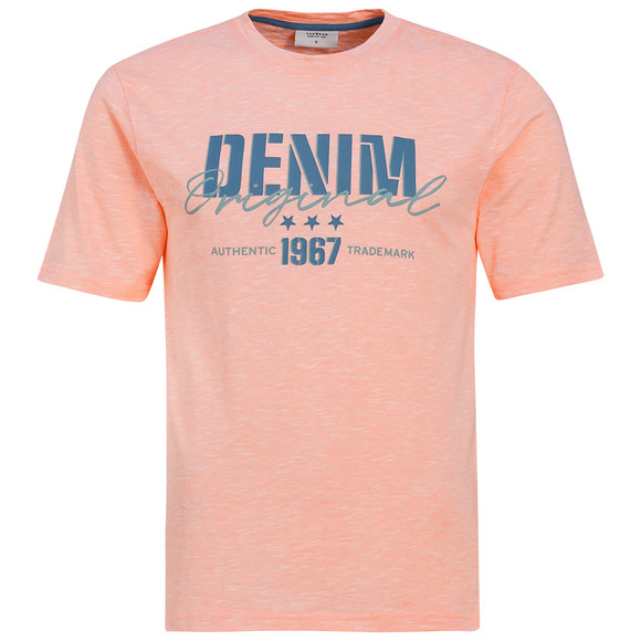 Herren T-Shirt mit Print apricot